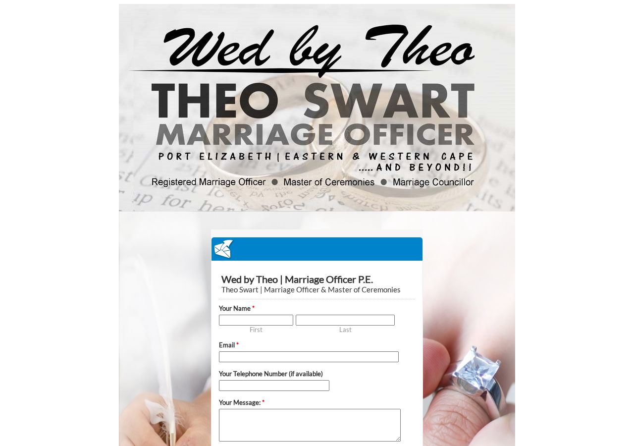 Wed by Theo | Marriage Officer | PE — Fast, Reliable Service You Can Trust